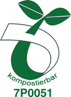 Logo "kompostierbar 7P0051"