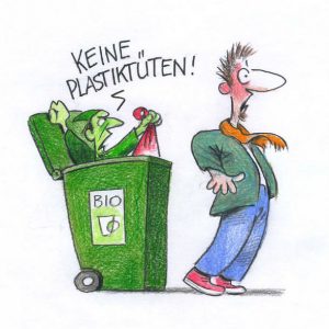 Symbolbild Bioabfall: Kein Plastik in die Biotonne
