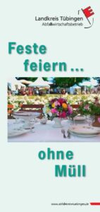 Titelblatt Broschüre "Feste feiern ohne Müll"