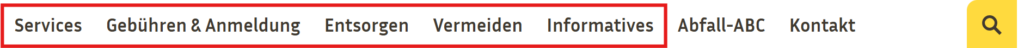 Screenshot Hauptmenü