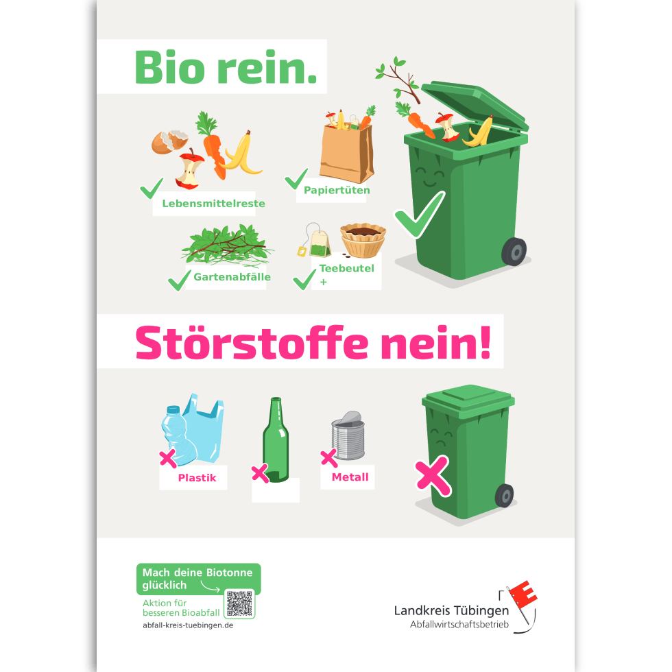 Biomüll-Kampagne „Bio rein – Störstoffe nein!“