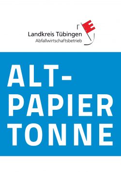 Aufkleber "Altpapiertonne"