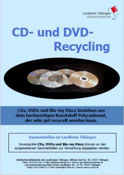 CD- und DVD-Recycling Plakat