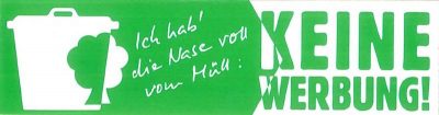 Logo "Keine Werbung!"